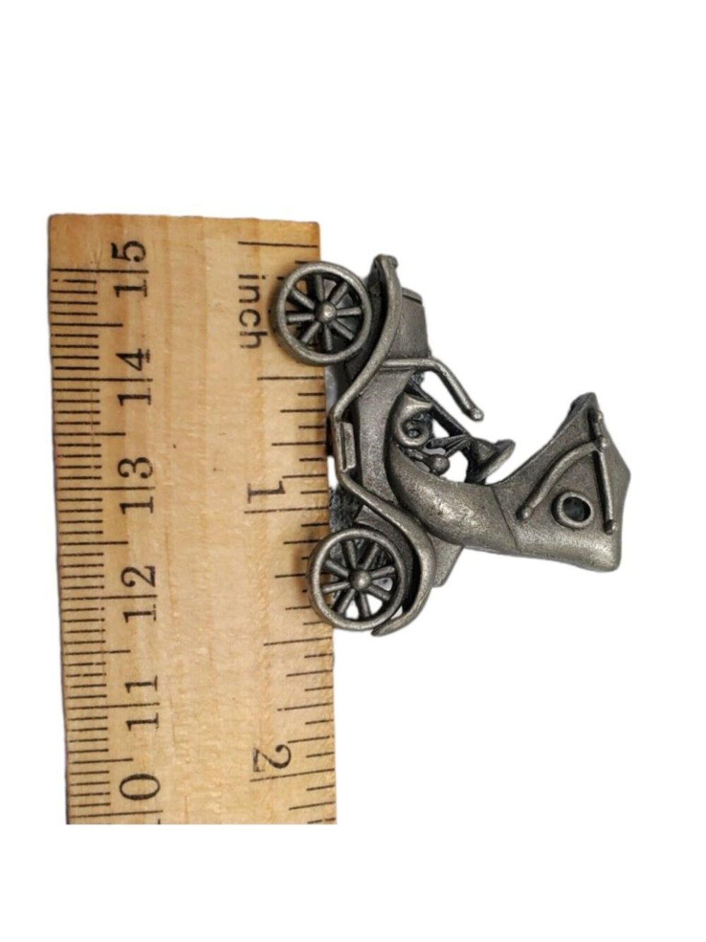 Vtg Signed JJ Jonette Model A T Car Brooch Pin 1.5" Old-fashioned Jonette Pewter - Picture 9 of 9